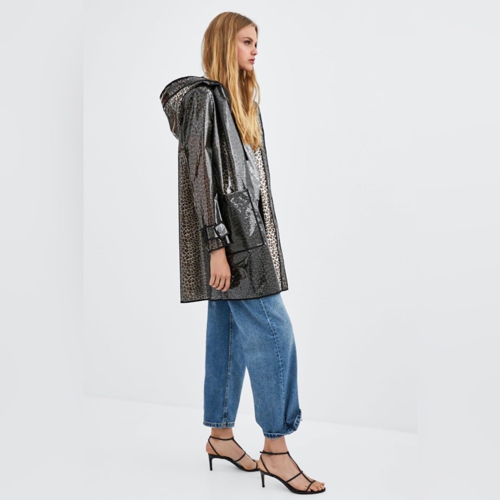 Zara Black Hooded Jacket